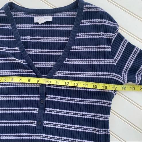 Treasure & Bond Striped Ribbed long sleeve top Size Large