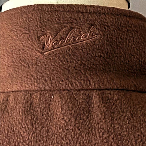 Woolrich  Women's Brown Sleeveless Fleece Jacket Vest ~ Size LARGE