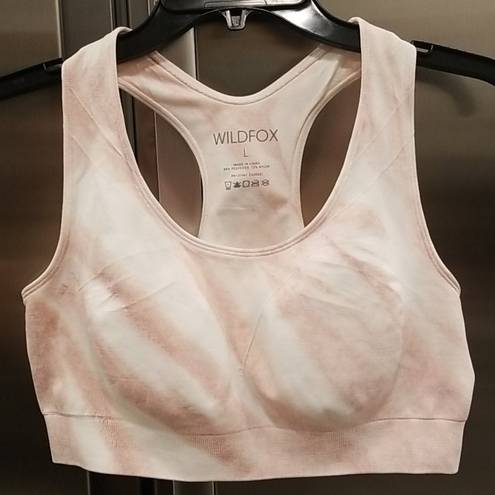 Wildfox 💕💕 Cindy Sports Bra ~ Rose Marble Large L NWOT