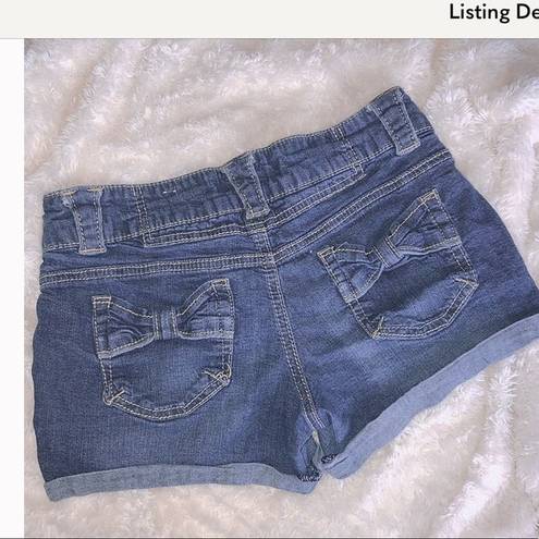 Rewind  shorts in short short blue cuffed size 0