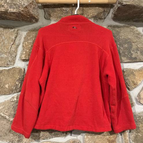 Polo Vintage Red/Black  Ralph Lauren Embroidered Zip Up Sweatshirt Jacket