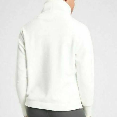 Athleta  Double Cozy Karma Funnel Neck Pullover Sweater (Sea Salt) - Medium