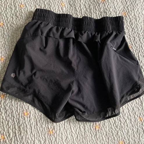 Athleta Mesh Racer Run shorts