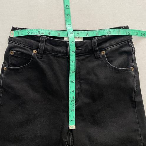 Rolla's  Jeans Womens 27 Black Westcoast Super Skinny Distressed Mid Rise Stretch