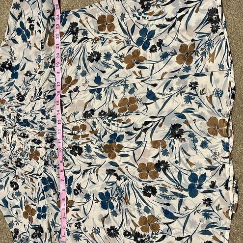 Style & Co  women’s sheer floral long sleeve blouse size xlarge .