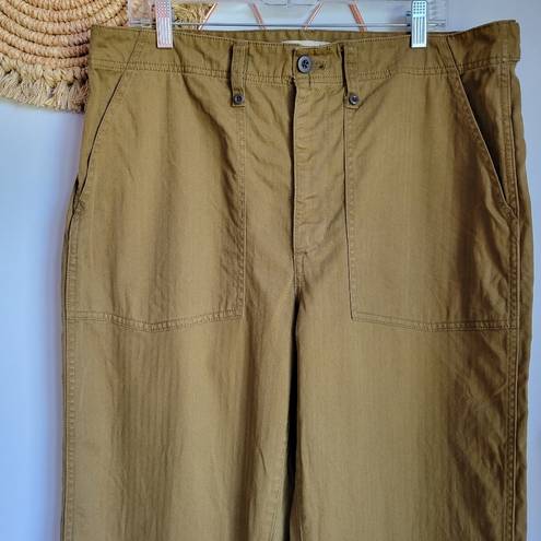 Madewell , The Perfect Vintage Wide Leg Utility Pant in Golden Spinach Size 33