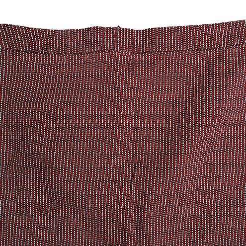 Tommy Hilfiger  Mini Pencil Skirt 6 Red Chevron Stripe Stretch Zip Kick Pleat