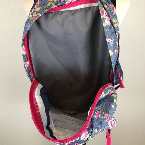 Jansport  Trans denim floral backpack