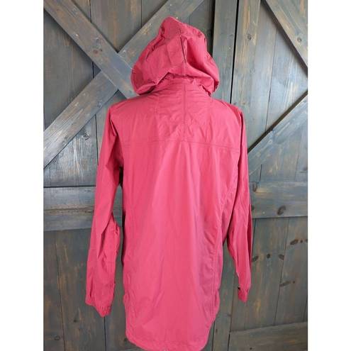 L.L.Bean  Magenta Jacket Athletic Women's Large Long Sleeve Zip Up Hooded