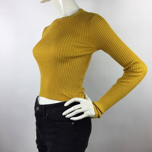 SEEK the Label  Ribbed Long Sleeve Top Size M