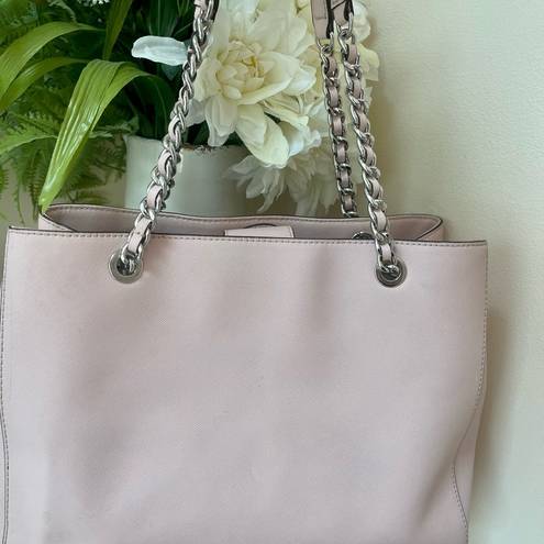 Michael Kors  Pink Pebbled Leather Bag - Silver Hardware