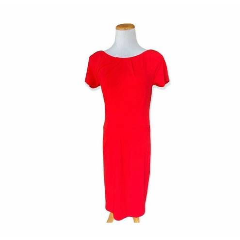 Kensie Womens  Pretty Red Statement Sheath Dress - Sz M