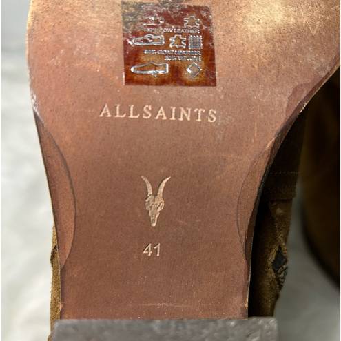 ALLSAINTS 🌟HOST PICK🌟 HARRIET SUEDE HEELED ANKLE BOOTS SUEDE Size EU 41