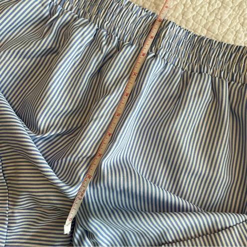 Umgee  Women’s Blue White Striped Boxer Shorts Large