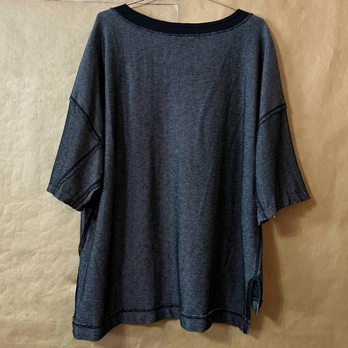 Free People  | Movement Rugby Match Short-Sleeve Tee Oversized Slouchy Tee Size L