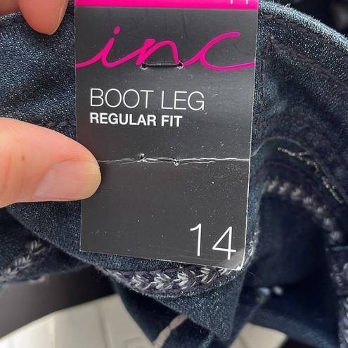 INC  boot leg regular fit size 14 nwt jeans (1807)