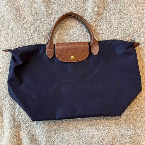 Longchamp Purple Le Pliage Tote