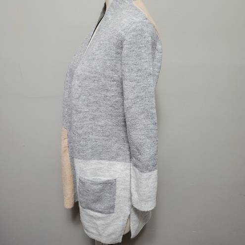 89th and Madison  pastel & gray colorblock duster cardigan size small