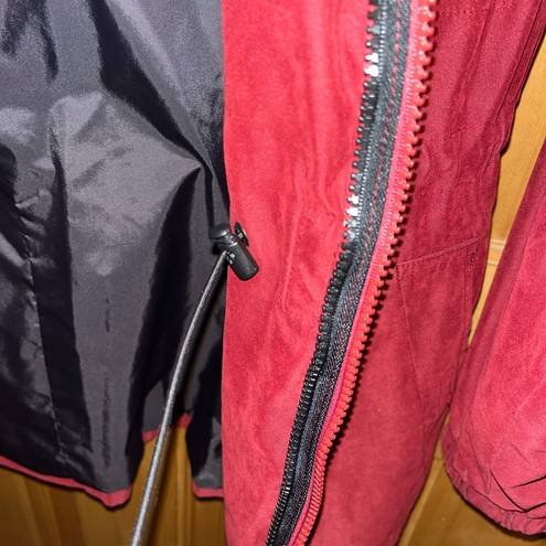 St. John’s Bay Authentic St Johns Bay Dark Red Rain Jacket