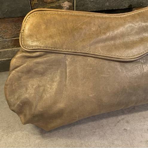 Lauren Merkin Laura Merkin women's Green textured leather clutch purse