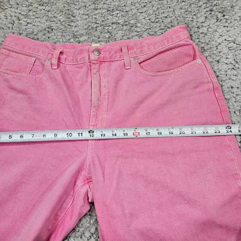 Madewell READ  Baggy Straight Jeans Garment Dyed Edition Women’s Size 32 Pink