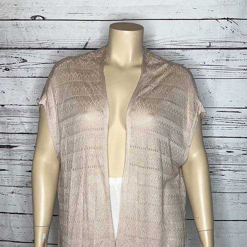 Torrid  NWT Sz. 1/2 Mushroom Beige Open Front Lightweight Kimono Sweater Cardigan