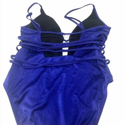 Urban Outfitters  Out From Under Tied Up In Knots Swimsuit Blue Size M NWOT