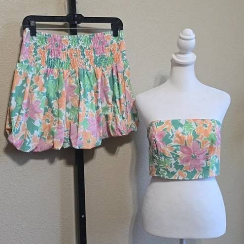 Free People NWOT  Lula Bubble Skirt Set - M ($148)