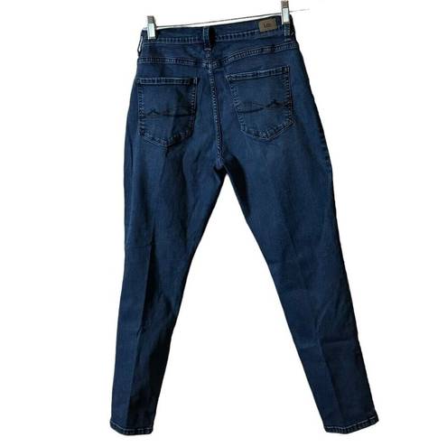 Lee  Slimming Fit Skinny Leg Mid Rise Jeans 12P 12 Petite Dark Blue Wash READ