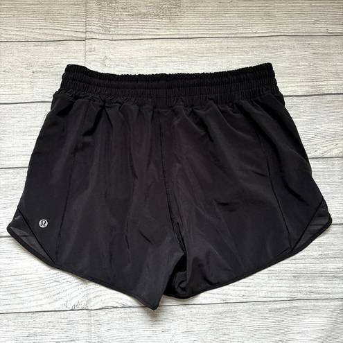 Lululemon  Hotty Hot Black Short High-Rise Long 4" Women Size 8