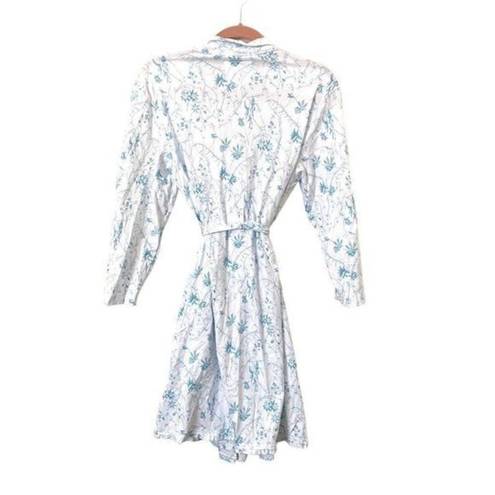 HAVEN WELL WITHIN Organic Cotton Bluebell‎ Robe Sz Sm NWOT White