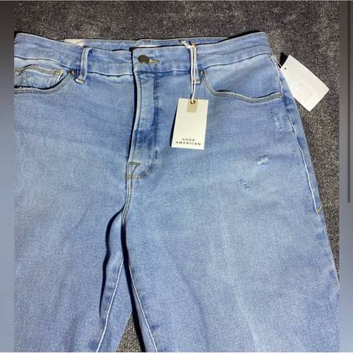 Good American NWT ‎ Good Waist Distressed Light Blue Jeans ( 10/30 )