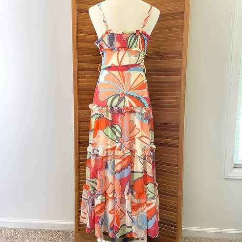 Alexis Mixed Floral Sleeveless Tiered Ruffle Dress Size XXS Target Collab