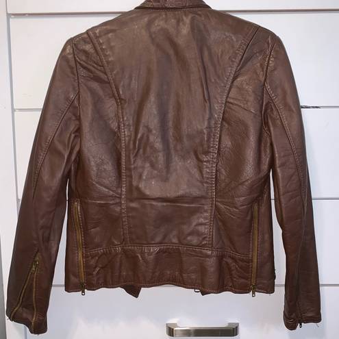 Brooks  leather sportswear inc brown leather jacket