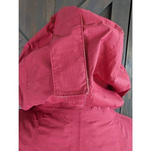 L.L.Bean  Magenta Jacket Athletic Women's Large Long Sleeve Zip Up Hooded