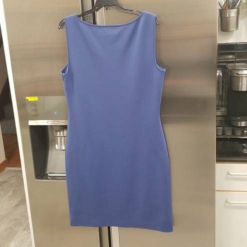 St. John 💕💕 Knit Wool-Blend Sheath Dress ~ Blue 12 NWOT