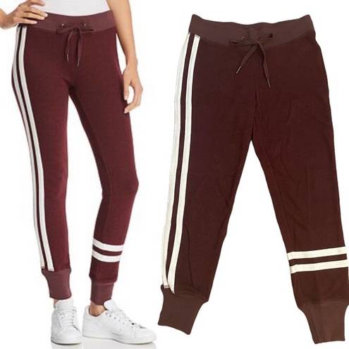 n:philanthropy  Joggers Matador Sweat Pants Striped Burgundy Wine NWT, Size XS