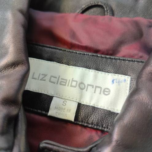 Liz Claiborne Vtg 90s  Leather Jacket