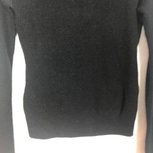 Bar III  Wool Blend Wrap Black Sweater XS