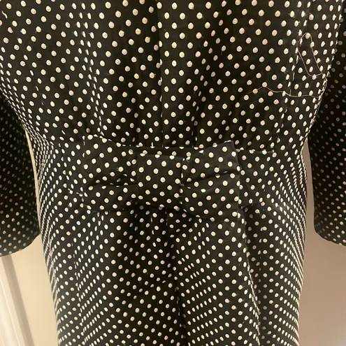 LC Lauren Conrad  Black Coats, 
Polka Dot Trench Coat