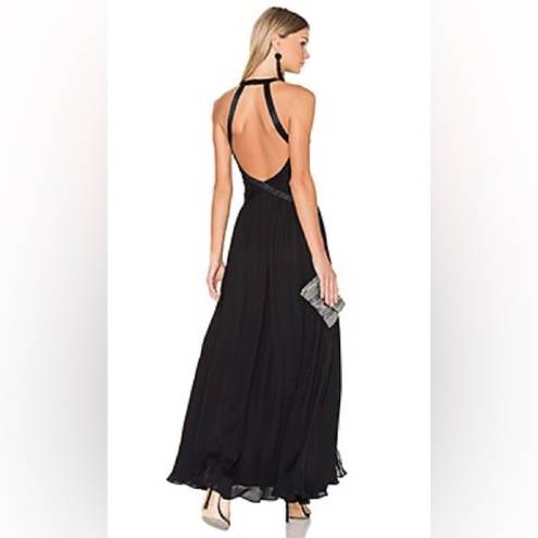 L'Agence  Marvella Dress in Black Maxi Size 4 High Neck Formal Gown