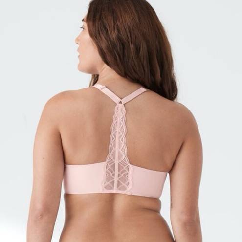 Krass&co True &  Women's Body Triangle Lace Racerback Bra Peony Lightweight