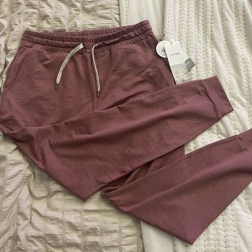 Vuori  Performance Dream Knit Joggers, Size Small, Heather Marsala - NEW WITH TAG