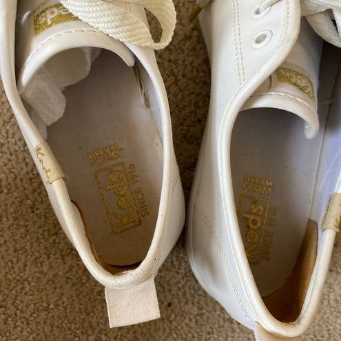 Keds Triple Up platform sneakers white leather