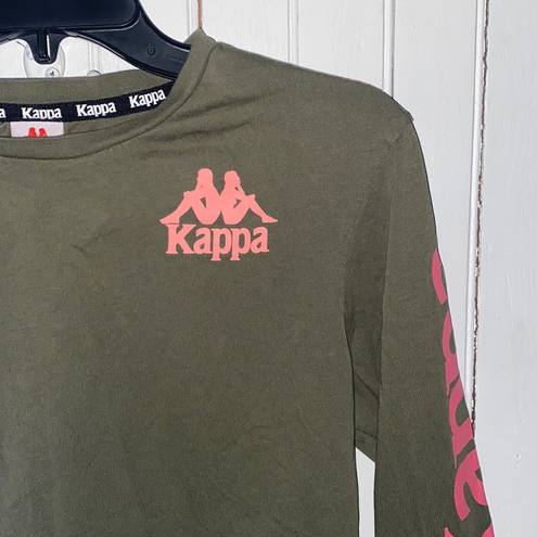 Kappa  Long Sleeve T-Shirt Green Size S