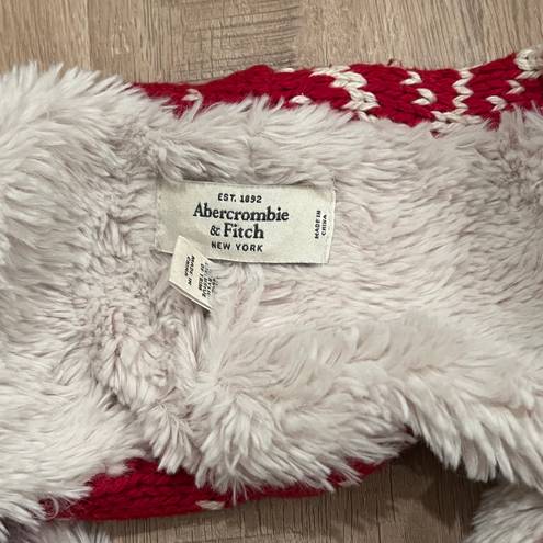 Abercrombie & Fitch Abercrombie and Firch scarf red&white