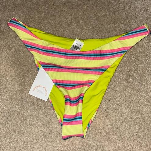 Dippin Daisy’s Swimwear Dippin Daisy’s Nocturnal Bikini Bottom Y2K Stripe (M)