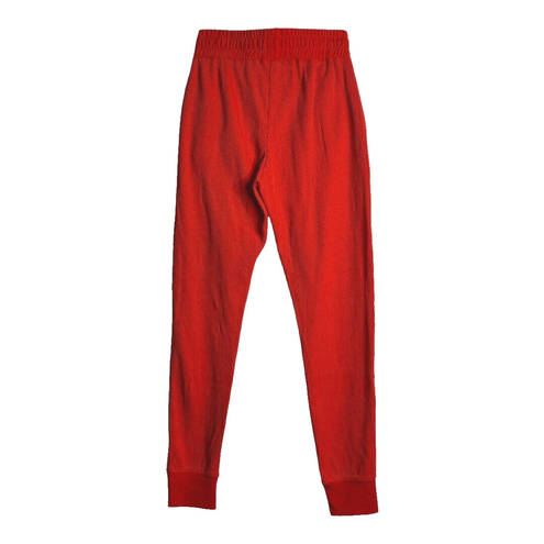 Zyia  Active Pants Womens Medium Orange Red Don't Wake Me Thermal Waffle Joggers