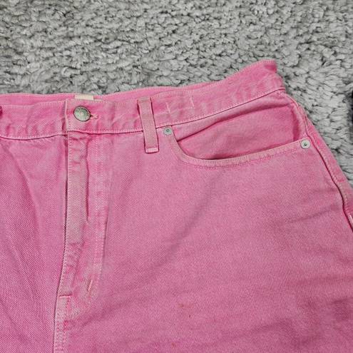 Madewell READ  Baggy Straight Jeans Garment Dyed Edition Women’s Size 32 Pink