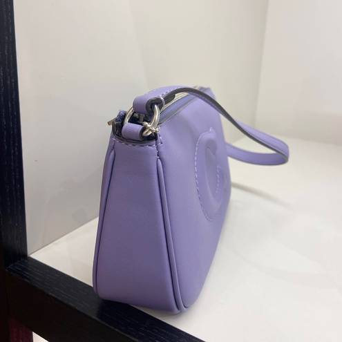 Coach  Silver / Light Violet Smooth Leather Nolita 19 #CR364